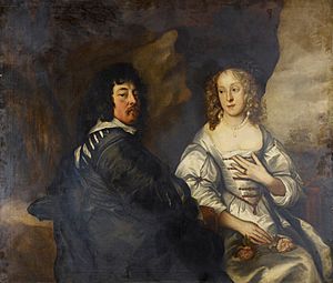 John Tufton, Second Earl of Thanet (1608-1664) and Margaret Sackville (1614-1676) by school of Van Dyck 1640-45