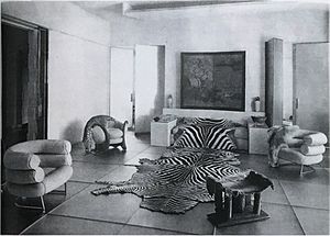Le salon de verre, designed by Paul Ruaud, furniture by Eileen Gray, for Madame Mathieu-Levy (boutique J. Suzanne Talbot), Paris, 1922