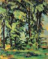 Les Grands Arbres au Jas de Bouffan, par Paul Cézanne, Yorck