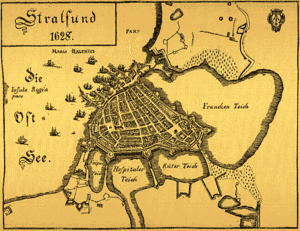 MAP - Stralsund 1628