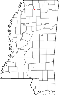 Location of Harmontown, Mississippi
