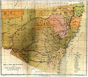 Map of New South Wales as occupied by the native tribes