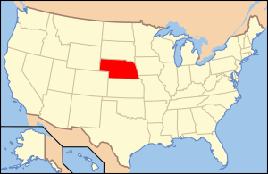 Map of USA NE