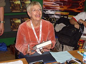 Margaret Weis at the Lucca Comics & Games convention in 2007