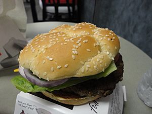 McDonald's Angus Deluxe hamburger