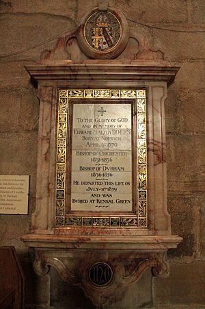 Memorial to Bishop Edward Maltby, Durham Cathedral