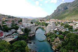 Mostar Old Town Panorama