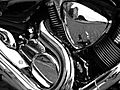 Motorcycle Reflections bw edit