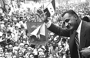Nasser in Mansoura, 1960