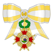 Optional Dame's Bow of Officer of the Order of Isabella the Catholic.svg