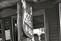 Post Office sign for Mount Baldy, California, about 1953