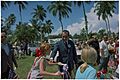 President Richard Nixon Greeting Children on the Crandon Boulevard Fourth of July Parade Route in Key Biscayne, Florida
