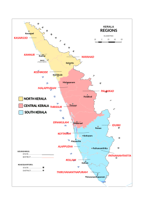 Regions of Kerala