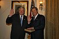 Rep. E. Clay Shaw swearing reenactment during 108th