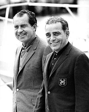 Richard Nixon and Bebe Rebozo