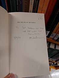 Signed copy of For the Life of the World by Fr. Alexander Schmemann