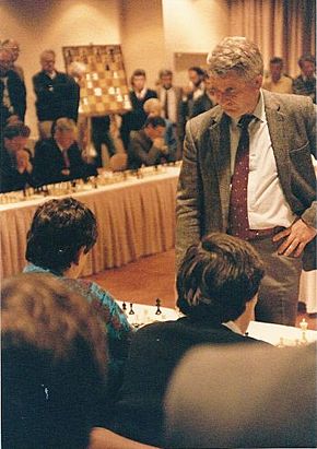 Boris Spassky at the Amsterdam Interzonal, 1964.