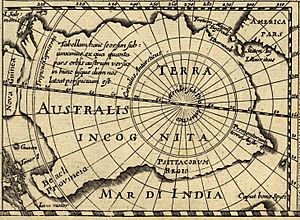 TERRA AUSTRALIS INCOGNITA, Hondius, 1618