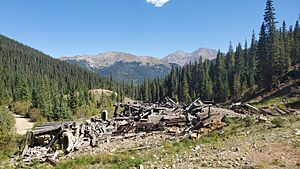 The Saints John Mill at the Colorado Ghost Town of Saints John, in September 2022