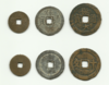 Three different types of Bảo Đại Thông Bảo (保大通寳) cash coins - Donald Trung Quoc Don (徵國單) 01.png