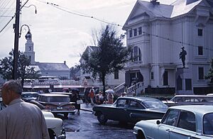 Town Hall and Cafe Poyant, Provincetown Mass, 1961