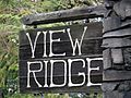 View Ridge Seattle Sign
