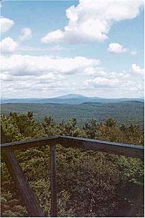 View of Mount Monadnock from the Mount Grace fire tower
