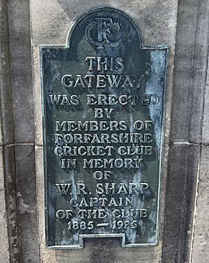 W. R. Sharp Plaque at Forthill