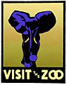 WPA Zoo Poster (Elephant)