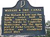 Wabash and Erie Canal historical marker in Montezuma.jpg