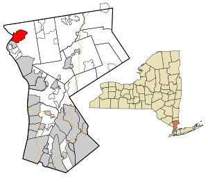 Location in Westchester County, and the state of New York
