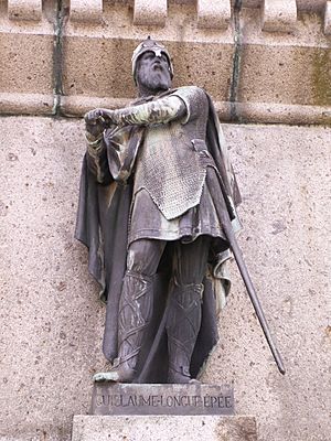William longsword statue in falaise