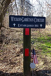 Wyckoff-Garretson Cemetery information sign