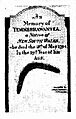 Yemmerrawanna tombstone from church yard Eltham Kent published in The Herald 7 November 1913