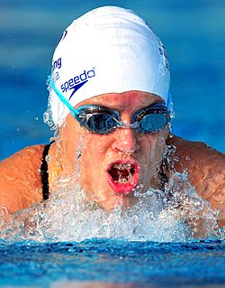 080511 - Amanda Fowler swimming - 3b - 2011 Oceania Paralympic Championships action photo