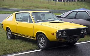 1972 Renault 17TS in Yellow, front right (Lime Rock)