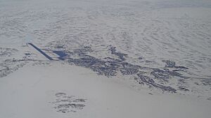 Aerial view of Iqaluit, Nunavut (Quintin Soloviev)