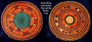 African Sudan Art Basket-Tray