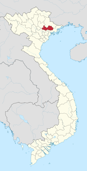 Location of Bắc Giang within Vietnam