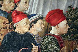 Benozzo gozzoli, corteo dei magi, 1 inizio, 1459, 30
