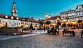 Bielsko-Biała Rynek nocą 2