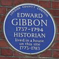 Blue Plaque - Edward Gibbon