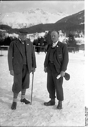 Bundesarchiv Bild 102-05459, Winterolympiade, Theodor Lewald und Carl Diem
