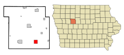 Location of Lohrville, Iowa