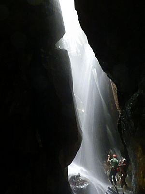Canyoning en Caverna de las Cascadas, Logroño