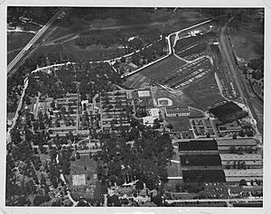 Charleston Navy Hospital aerial view on 7-7-49