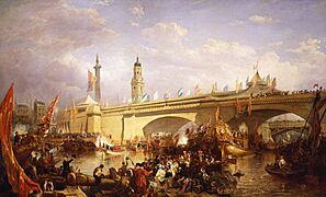 Clarkson Stanfield (1793-1867) - The Opening of New London Bridge, 1 August 1831 - RCIN 404711 - Royal Collection