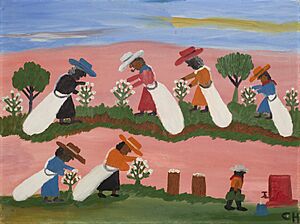 Clementine Hunter - Picking Cotton - 91.88.1 - Minneapolis Institute of Arts