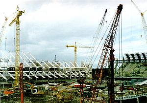 Construction of Millennium Stadium, Cardiff