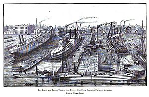 Detroit Dry Dock c 1884